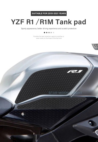 Fuel Tank Pads For Yamaha YZF R1 R1M YZFR1 2015 - 2021 Knee Grip Traction - Bild 7 von 16