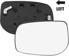 Rearview Left Side Heated Mirror Glass with Backing Plate for Toyota Yaris 2006