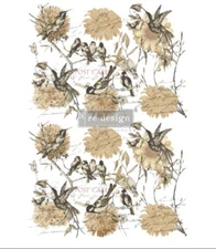 Vintage Rustic -Redesign With Prima Decor Transfer, Floral Furniture Decal 