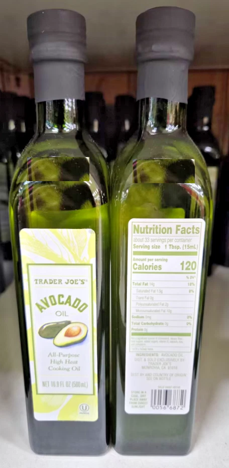 Trader Joe's Avocado Oil All-Purpose High Heat Cooking Oil 16.9fl oz (2 Bottles) - Image 2 of 2