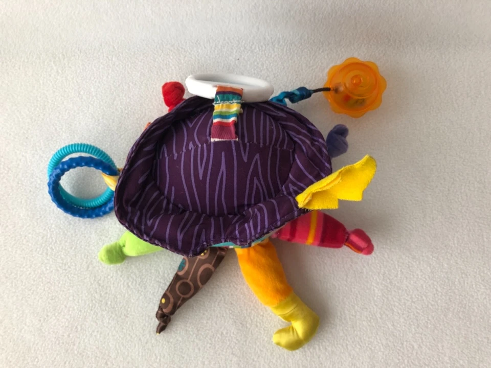 Pulpo pirata Lamaze bebé niño juguete sensorial asiento de coche clip sonajero arrugado Foto 3 de 4