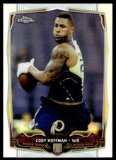 2014 Topps Chrome 123 Cody Hoffman Refractor RC Redskins Football Card