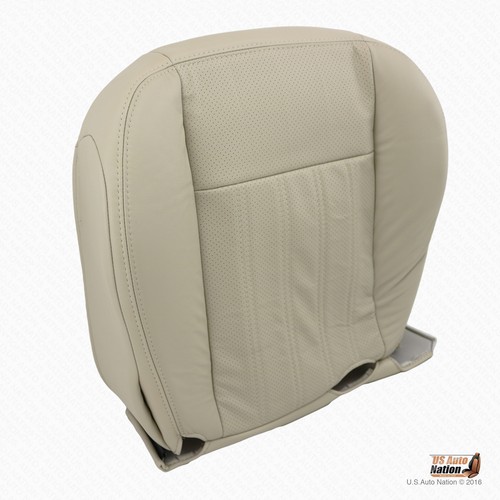 2003 2004 Lincoln Aviator - PASSENGER Bottom PERFORATED Leather Seat Cover Tan - Picture 6 of 7