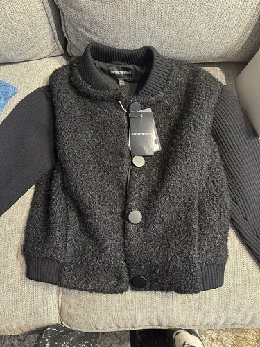 Emporio Armani Girls Shearling Jacket - Picture 2 of 6
