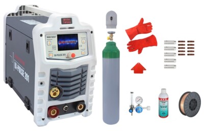 Schweißgerät Bi-Pulse 201 Inverter  200A MIG/MAG/WIG DC Lift/MMA/FCAW Pulse set2