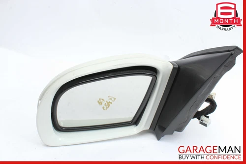 06-10 Mercedes W251 R350 Front Left Side Mirror Door Rear View White OEM