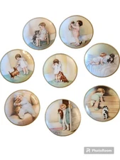 Bessie Pease Gutmann 8 Collector's Plate  The Hamilton 1985 Complete Collection 