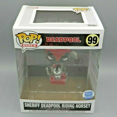 FUNKO POP! Sheriff Deadpool Riding Horsey Shop Exclusive Marvel Vinyl Figure #99