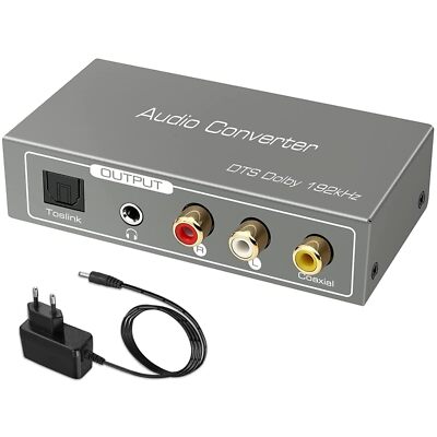 HDMI ARC Adapter Digital Analog Wandler HDMI ARC Audio Extractor 192kHz Optische