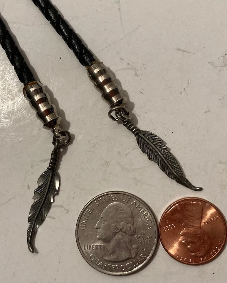 Vintage Metal Bolo Tie, Nice Diamond Cut Whale, Shark, Fish Design, - Image 3 of 4