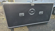 Huge GEORGIA CASE CO Rolling Hard Audio Equipment Cargo Case 69x33x16 w/WHEELS