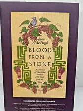 Rare Uncorrected Proof Book Blood From A Stone Adam McHugh Soft Cover Memoir