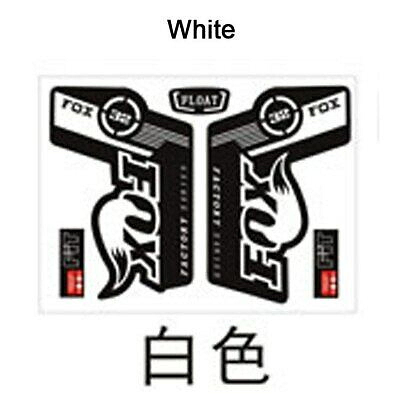 Adesivo forcella anteriore mountain bike nuovo / classico per FOX FLOAT 32 bianco