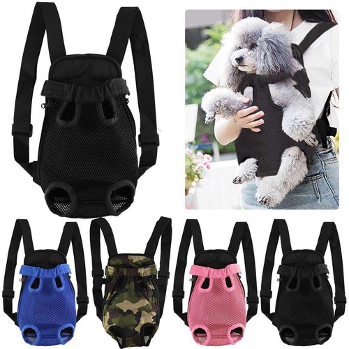 Pet Carrier Backpack Adjustable Cat Dog Pet Front Carrier Legs Out Travel Bag US