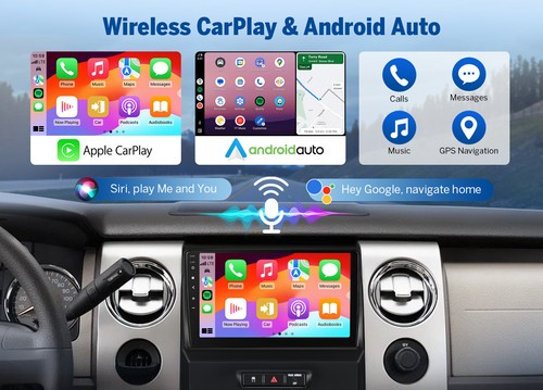 For Ford F150 2009-2014 F-150 Apple Carplay Android 13 Car Stereo Radio GPS WiFi - Picture 4 of 24