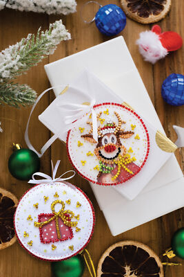 DIY Bead Embroidery ''New Year guest'', Christmas Tree Toy DIY Kit 