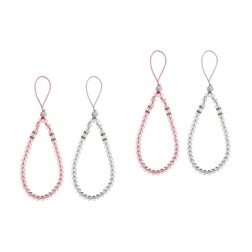 2 PCS Mobile Phone Lanyard Beaded Wrist Chain Cell Wristlet Strap - 第 12/12 張圖片