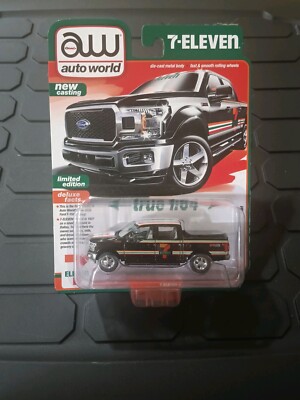 2024 Auto World 7/11 Limited Edition 2020 Ford F-150 Lariart - Black New