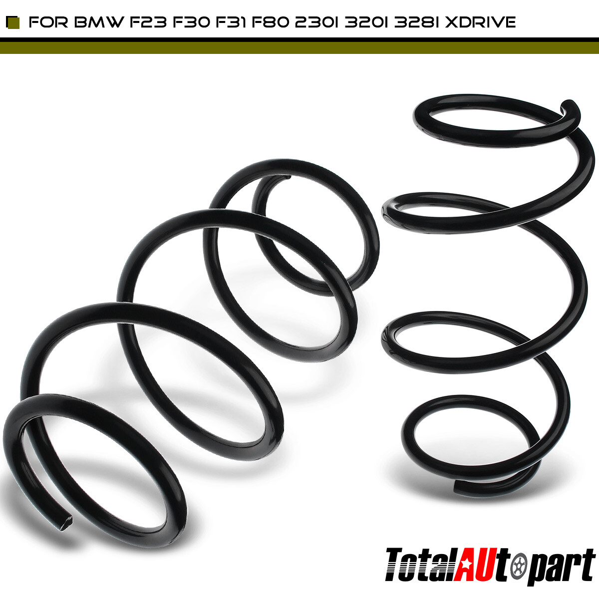 2 Front Left Right Coil Springs for BMW F23 F30 F31 320i 328i 