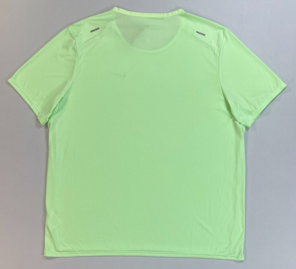Nike Mens DRI-FIT Rise 365 Short-Sleeve Running Top Green Sz Nike Mens DRI-FIT Rise 365 Short-Sleeve Running Top Green Sz