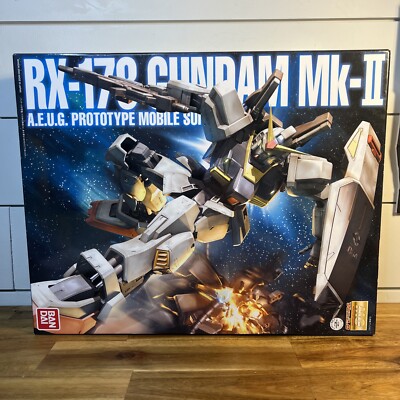 BANDAI MG 1/100 RX-178 A.E.U.G. GUNDAM Mk II Ver 2.0 Plastic Model Kit US Seller