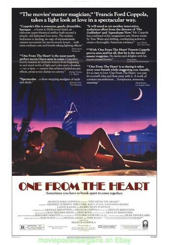 ONE FROM THE HEART MOVIE POSTER 27x41 FOLDED 1982