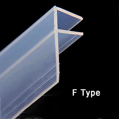 Shower Door Bath Screen Seal Strip | 6/8/10/12mm Glass | 0-20mm Gap | h/F Type