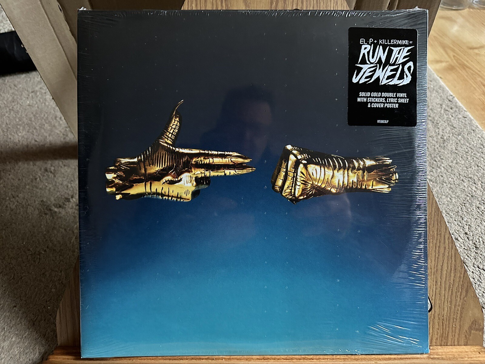 RUN THE JEWELS - RUN THE JEWELS 3 2X GOLD  LP (New Sealed ) Minor Corner Damage