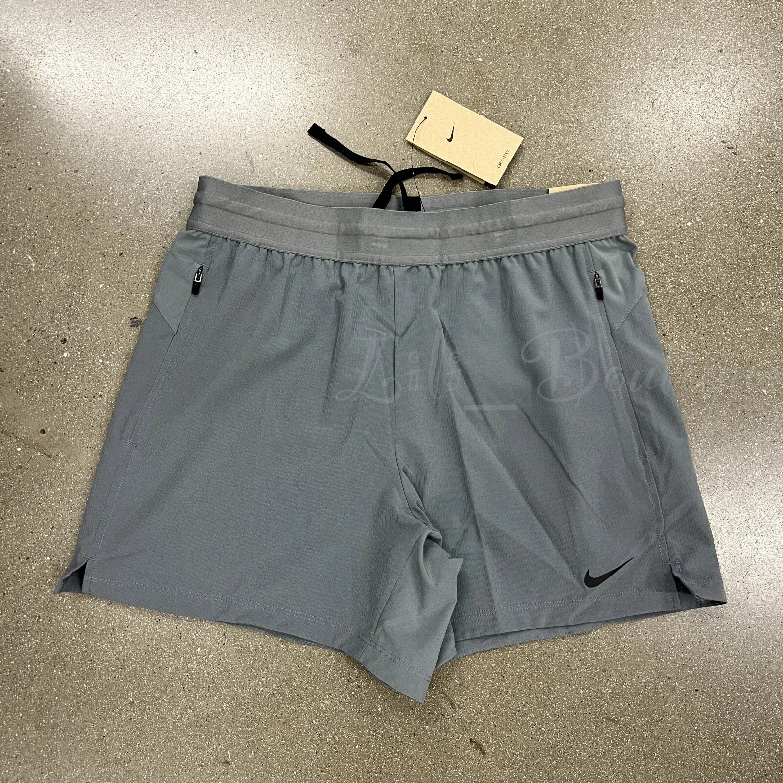 Nike Men Dri-FIT Flex Rep 5" Unlined Fitness Shorts FN3002-084 Smoke Grey Size L