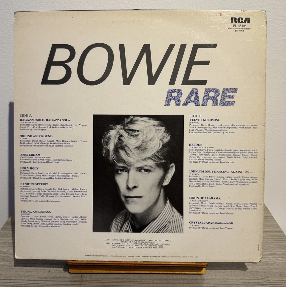 DAVID BOWIE RARE LP vinyl record compilation 1981 RCA VG/VG+ - Image 2 of 4