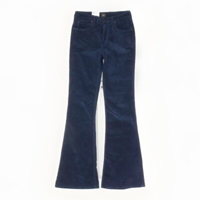 LEE  WOMEN BREESE BOOT BOOTCUT CORDUROY PANTS Estate Blue W28 L33