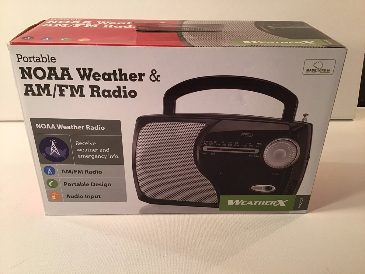 Weatherx Portable NOAA Weather AM FM Radio