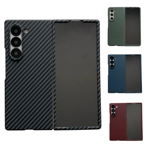 Funda magnética a prueba de golpes con patrón de fibra de carbono para Samsung Galaxy Z plegable 6 5 4 5G - Imagen 3 de 23