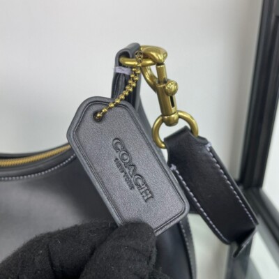 Coach CR981 Juliet Shoulder Crossbody Bag Black Leather