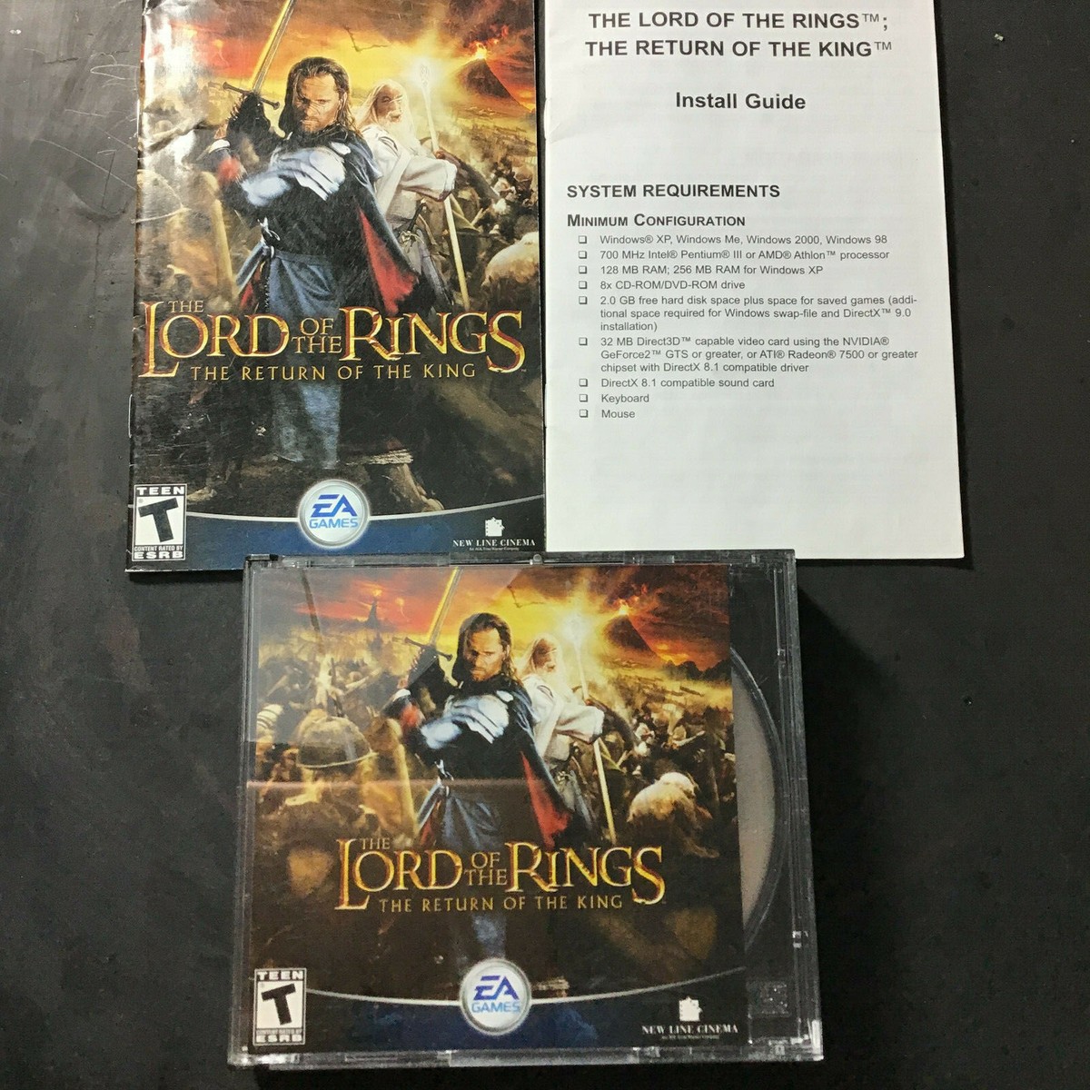 THE LORD OF THE RINGS: THE RETURN OF THE KING (PC, 2003) EA GAMES 