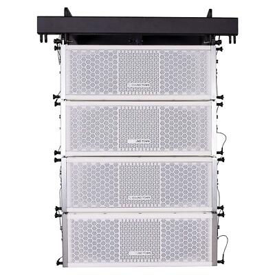 Sound Town 4x Dual 5'' White Line Array Speakers + Flying Frame ZETHUS-205WV2X4