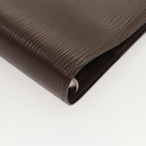 LOUIS VUITTON Epi Agenda GM Day Planner Cover Mocha Brown R2006D LV Auth 125530 - Picture 8 of 21