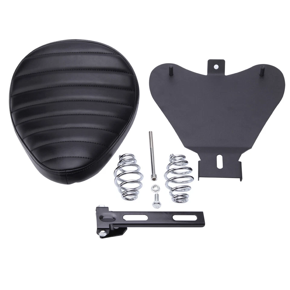 For Honda Shadow 1300 1100 600 700 750 Black Motorcycle Bobber Solo Seat Spring - Image 3 of 4