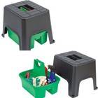 Sit Step & Store Stool Garden Home Garage Multipurpose Tool, Cleaning  Storage