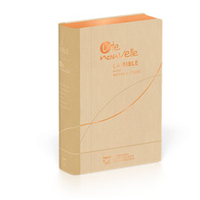 French New Life Study Bible, Segond 21,  Imitation Leather, Beige Rose-Gold Edge