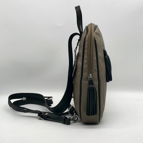 Hadaki Nola Bronze Top Shelf Leather Backpack - Picture 4 of 12