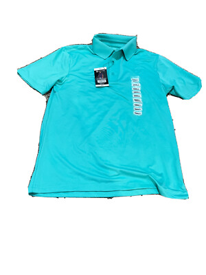 Members Mark torquoise Textured Polo Size Small