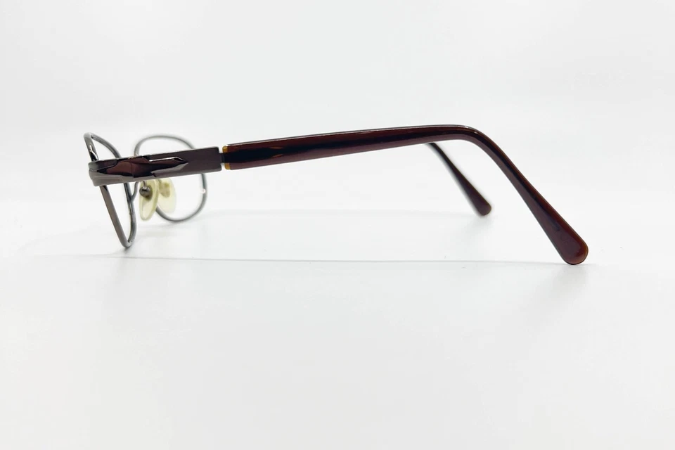 Marco de gafas Persol 2079-S 618/47 adultos marrón metal negro borde completo 14543 Foto 3 de 4