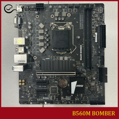 FOR MSI B560M BOMBER LGA1200 DDR4*2 64GB HDMI VGA Miro-ATX Motherboard Test OK