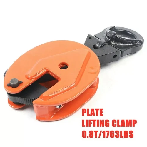 0.8T Vertical Plate Lifting Clamps Fixture Alloy Steel 180 Degree Turn Range - Foto 1 di 6
