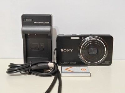 Sony Cybershot DSC-W630 16.1MP Carl Zeiss Vario Tessar Digital Camera Black