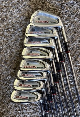 Merit Fusion Forged Irons Golf Club Set 3-PW Right Hand Reg Flex Steel Men s