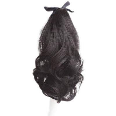 Heat Resistant Wavy Ponytail Hair Extensions for Women Natural Brown Blonde