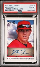 2011 Tristar Obak Mike Trout Limited Edition Auto Autograph /33 PSA 10 Angels RC