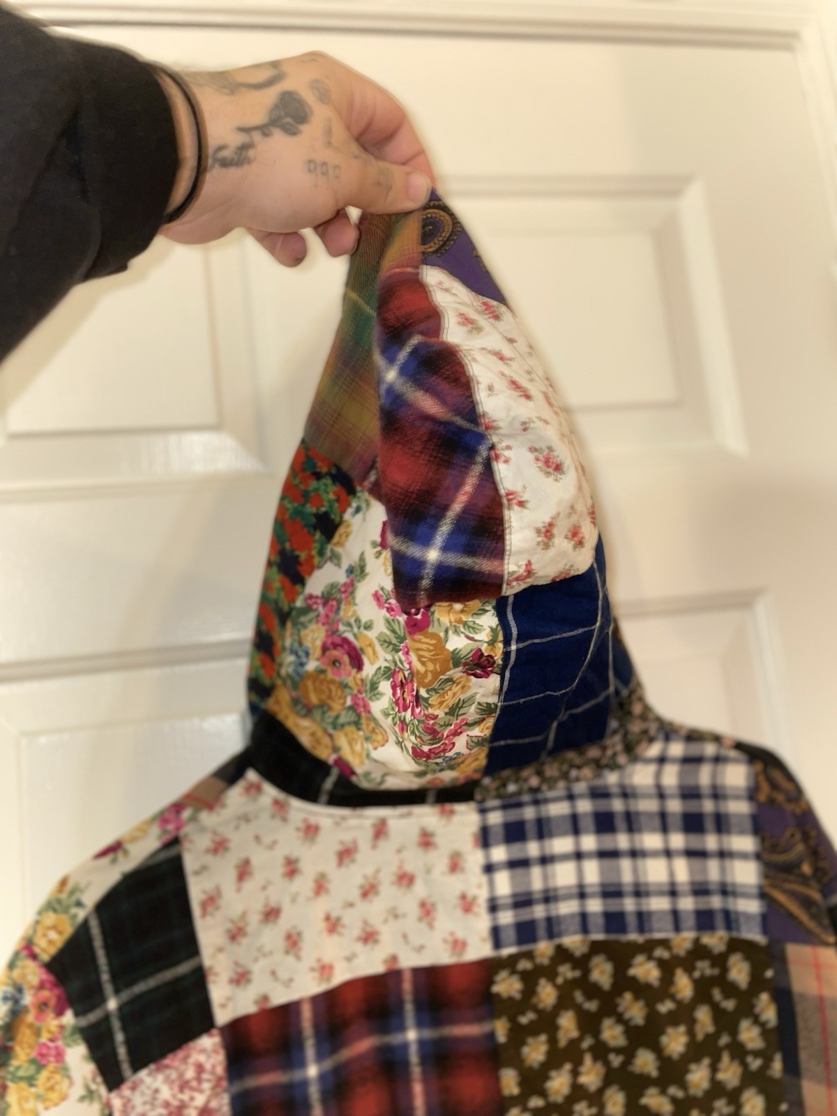 Size Large Supreme FW16 Patchwork Set Anorak & Sw… - image 12